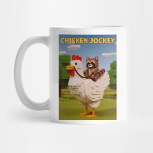 Chicken-Jockey - Funny Raccoon riding Chicken Mug
